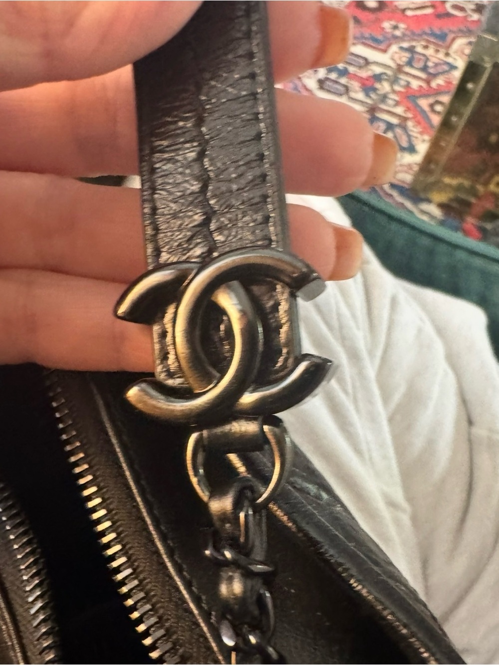 CHANEL Ages Calfskin Small Gabrielle Hobo in So Black - Picture 8 of 13